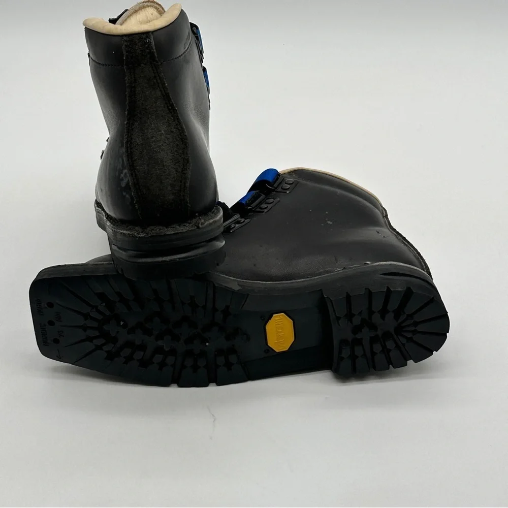 MERRELL All Leather 75 mm 3-Pin Nordic Backcountry Telemark Ski Boots Womens 7‎